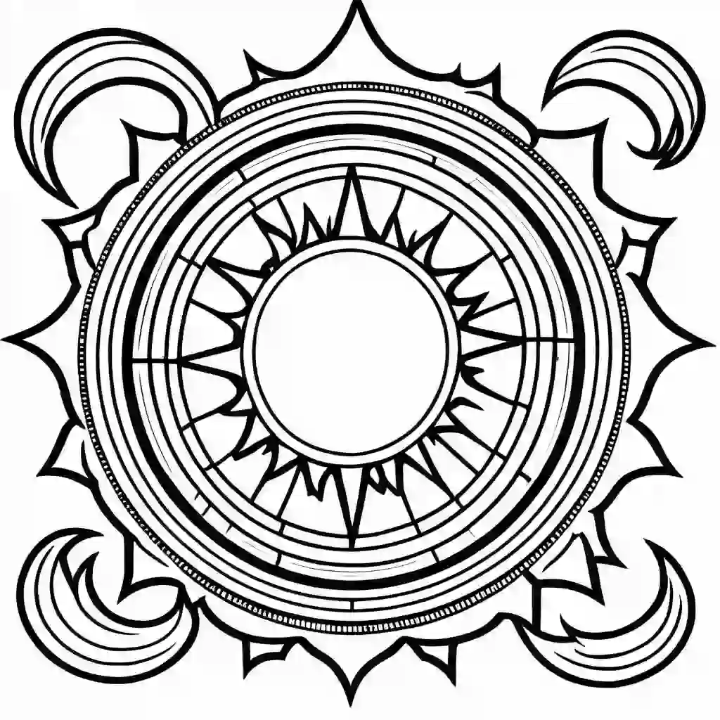 Solar Flares coloring pages
